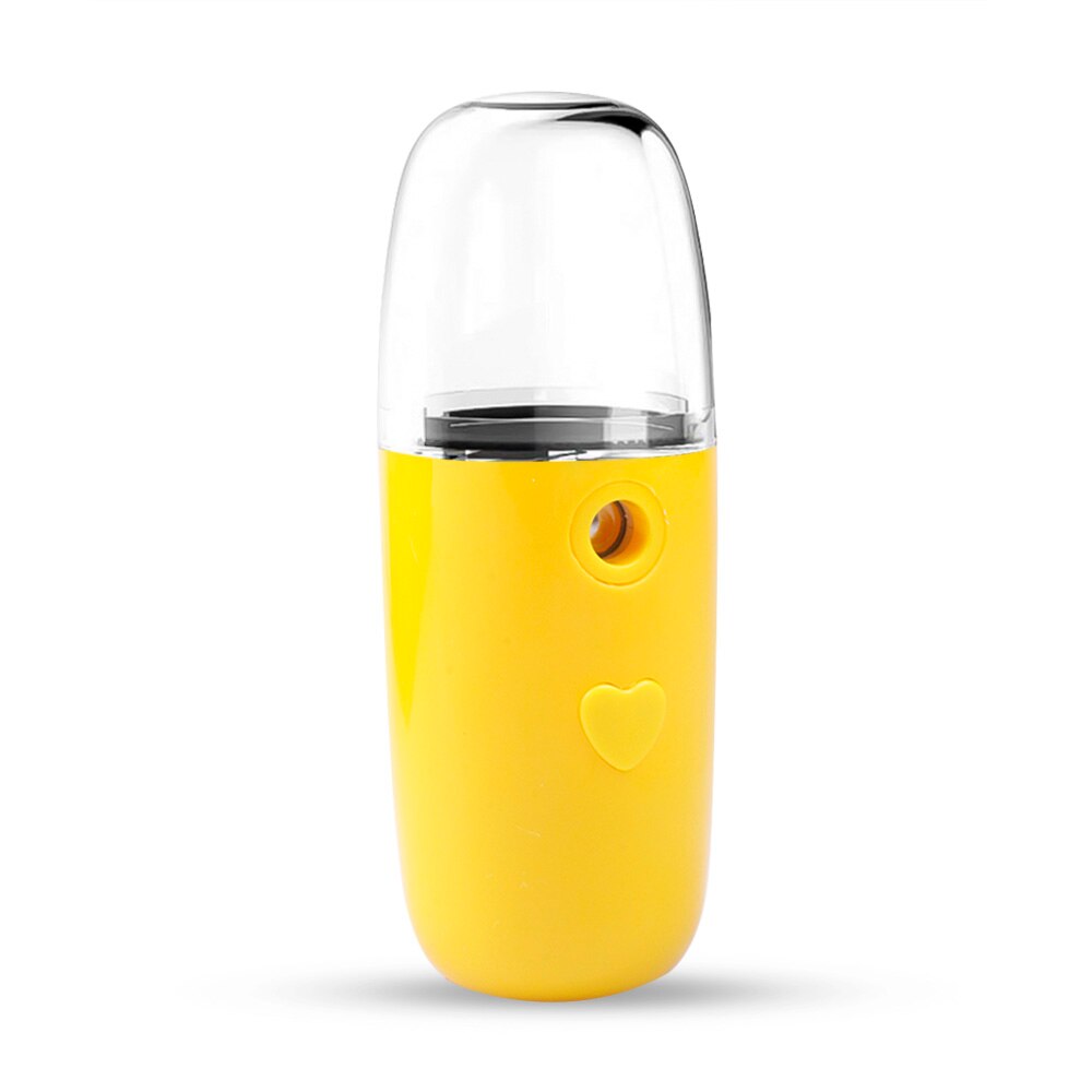 Auto luftbefeuchter Tragbare Kleine Luftbefeuchter USB Aufladbare 30ML Handheld Wasser Meter Ultraschall Ladung Diffusor Mini Öl: Gelb