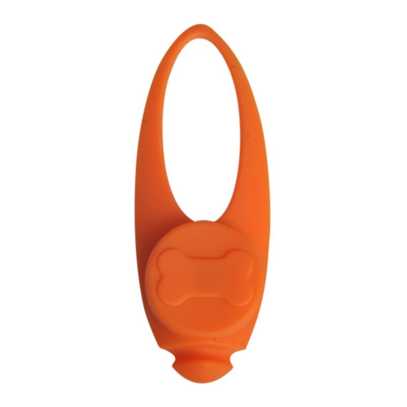 Pendentif de collier lumineux pour animal de compagnie, étiquette de chien, lumineux dans la nuit, sécurité, fourniture pour animaux de compagnie: Orange