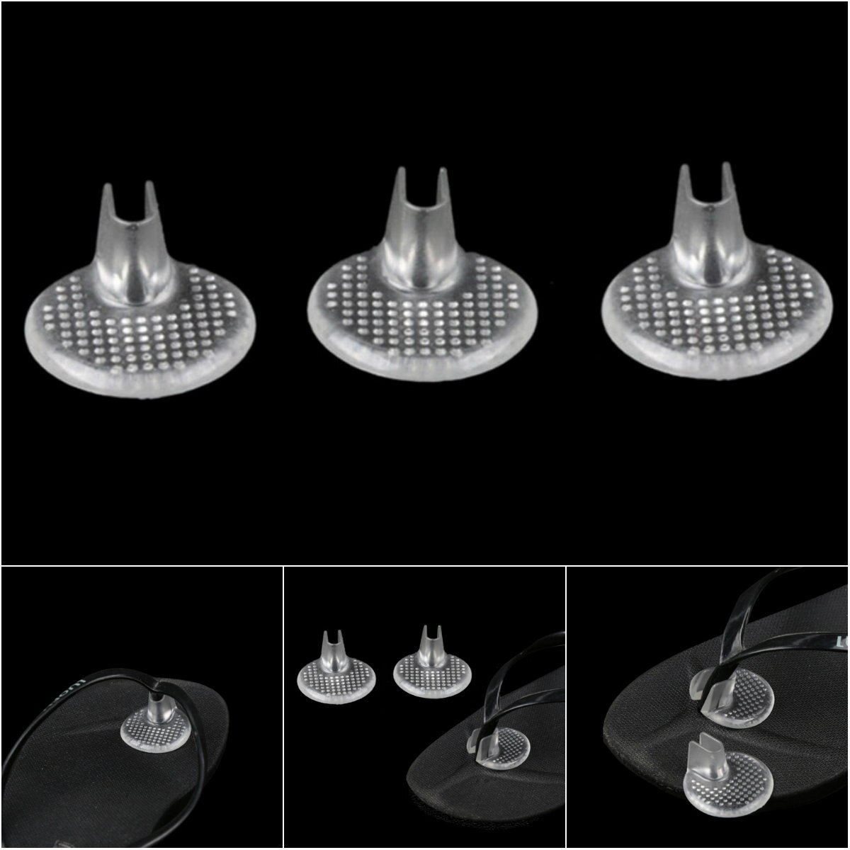 1 paar teenspreiders, massage-inlegzolen, transparante gel-inlegzolen, schoenkussentjes, slippers en sandalen