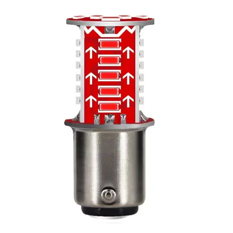 Motorrad Bremslicht LED Glühlampe Blinker 12V blinkende Blinker Bremslichter Universal- verrotten weiß blau Rücklicht Lampe: Armee Grün