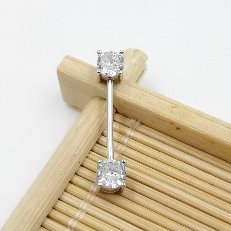 Hellolook 925 prata esterlina nipple ring zircon língua unhas lábio piercing orelha osso anéis corpo piercing jóias