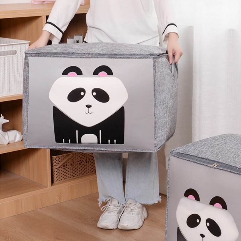 Dikker Upgrade Katoen Quilt Opbergtas Kleding Quilt Zak Wasmand Kleding Container