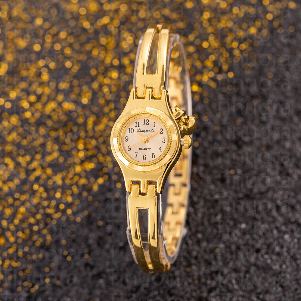 Relojes sencillos y elegantes con esfera pequeña para mujer, relojes de pulsera de cuarzo dorados de lujo para mujer, reloj de pulsera de superior para mujer, reloj femenino: Rosa