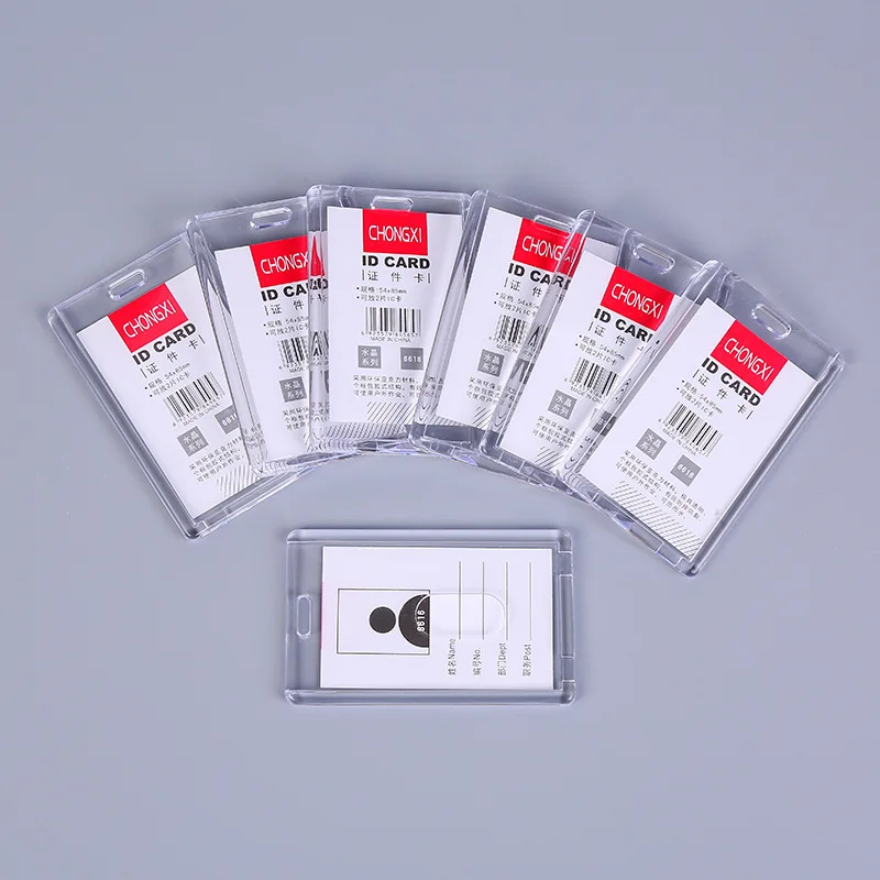 Couvercle de carte en plastique Transparent, pour hommes et femmes, carte de crédit, carte de Bus pour enfants, étui de protection