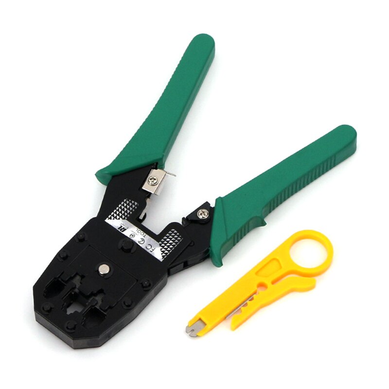 Netværk klemme elektriker isoleret wire stripper tang internet kabel crimping bøjet wire cutter cut tang håndværktøj: Default Title
