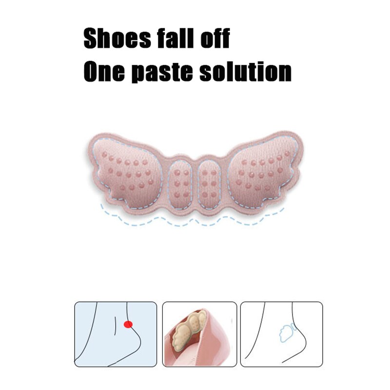 1 pari perhosvaahtomuovipatjaa, 4d kantapääpehmustetta, kantapään pitoa, itseliimautuvat korkokengille ,  fk88