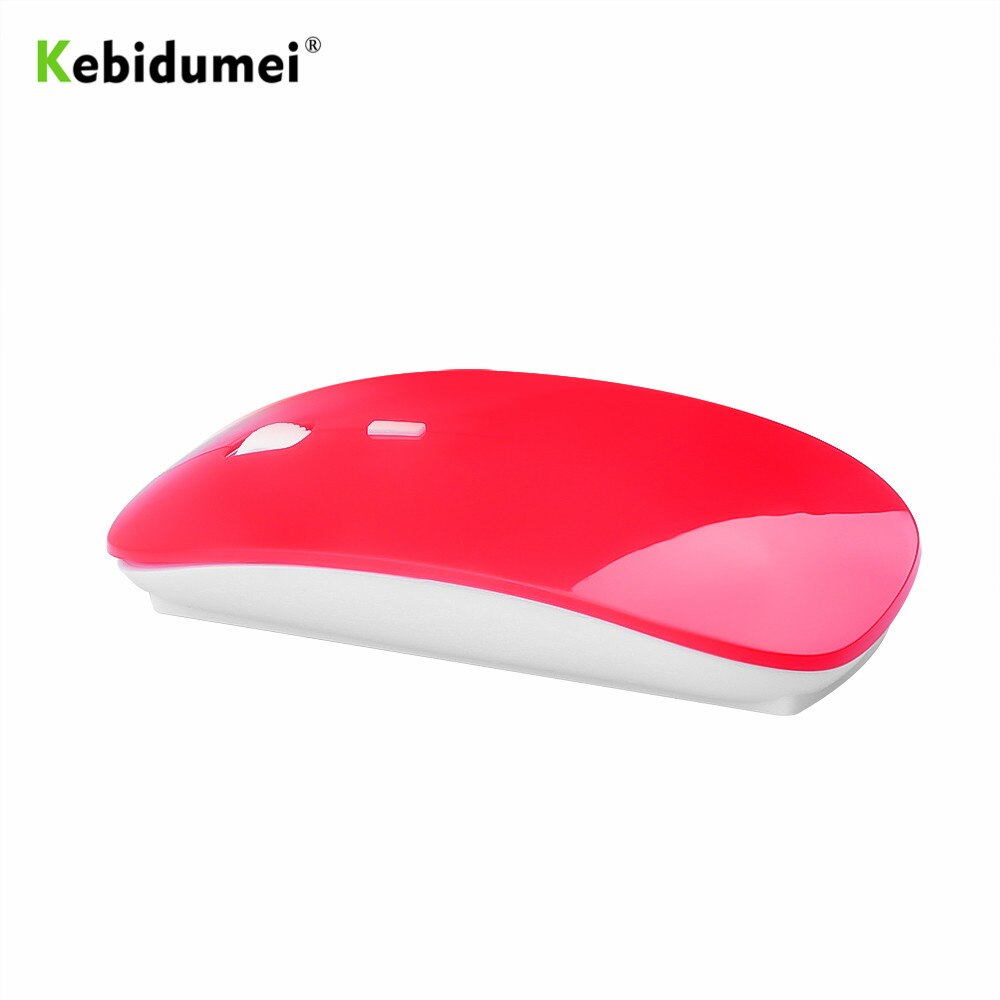 Kebidumei-souris optique Gaming sans fil 2.4 ghz Ultra fine, avec récepteur USB ordinateur portable