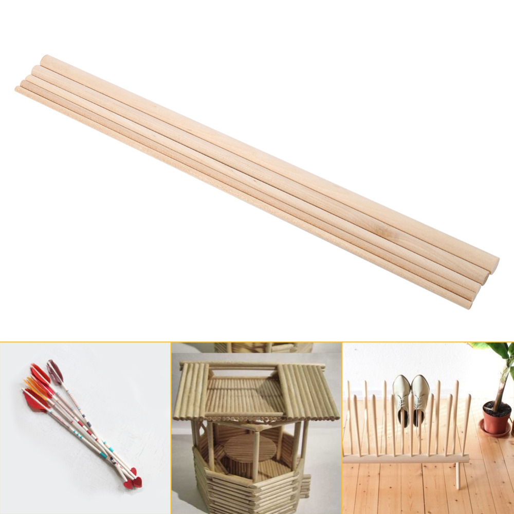 Palos de madera para manualidades, 10 piezas, 30cm de largo, pasadores, varillas, árboles dulces, herramienta de madera, 4mm-10mm