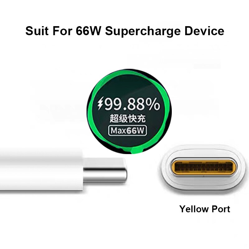 66W 6A USB Type-C Super Fast Charging Data Cable For Huawei Mate 40 Pro 30 20 P40 P30 Lite P20 Honor V40 V30 30S 30i 9X 8X QC3.0