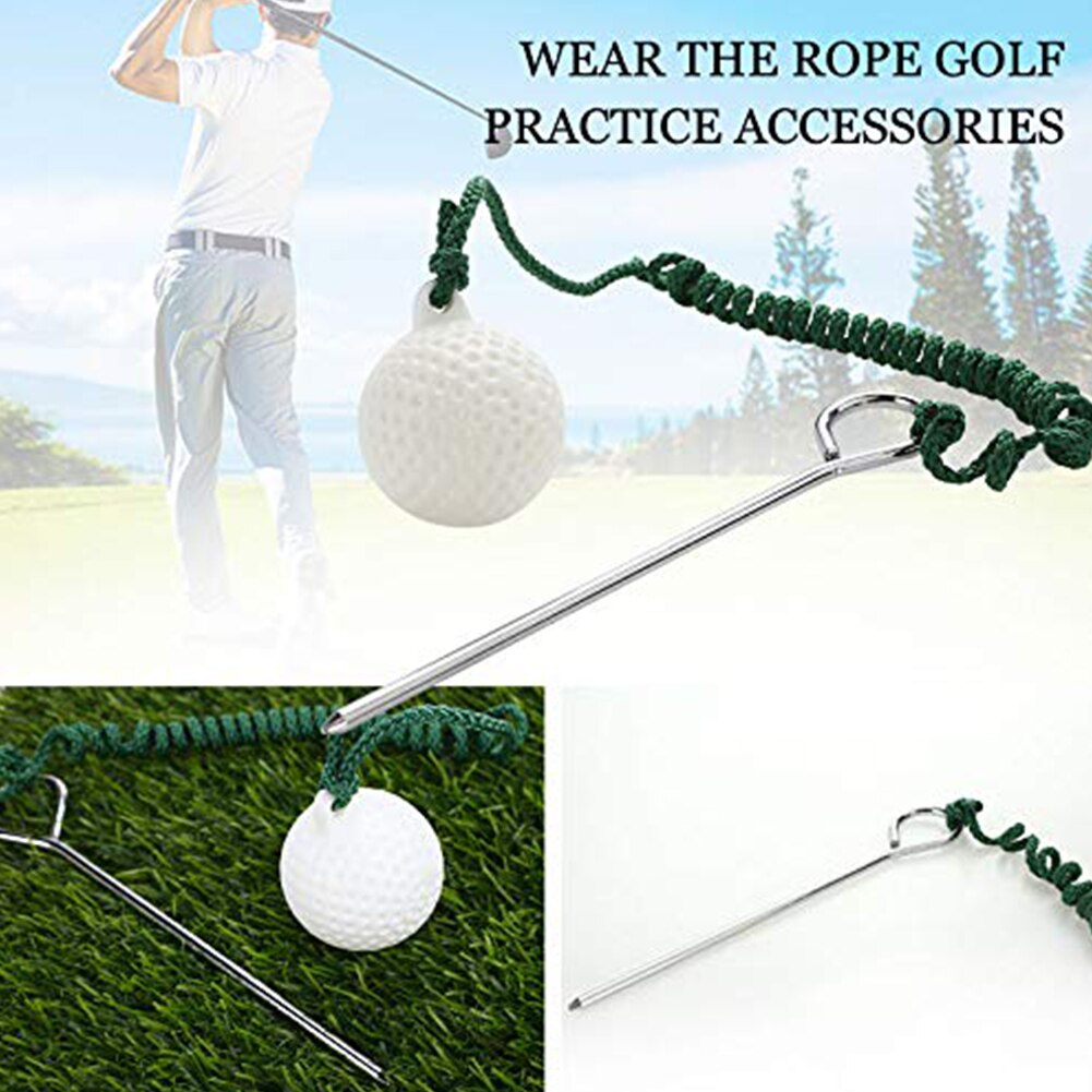 Accessory Plastic Sport Shot Outdoor Practical Swing Training Aids Beginners Hit Durable Practice Golf Ball With Rope