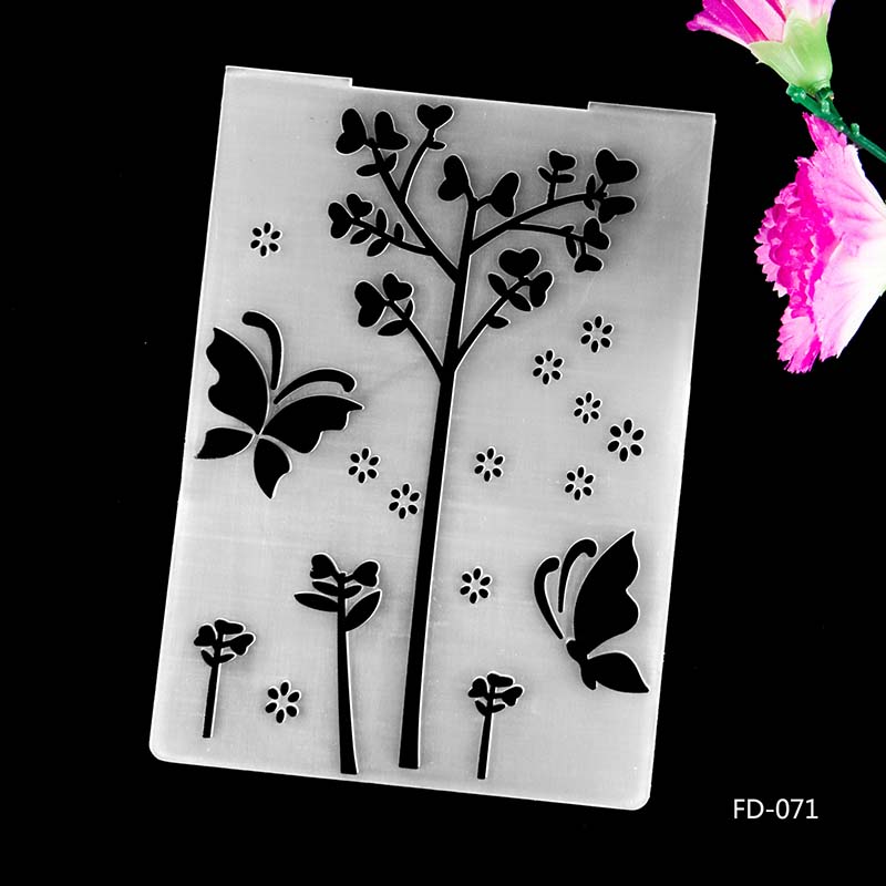 AZSG Embossing Mappen Collection 3 van Mappen voor Scrapbook Map voor Scrapbook DIY Album Card Tool Plastic Template