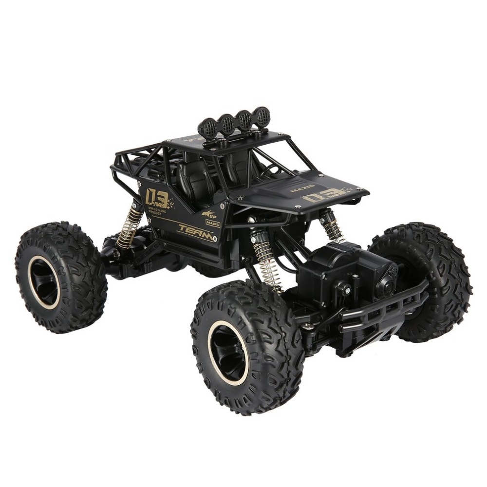 1/16 2.4GHz Alloy Body Shell Rock Crawler 4WD Double Motors Off-road Remote Control RC Buggy Bigfoot Climbing Car Vehicle Toys