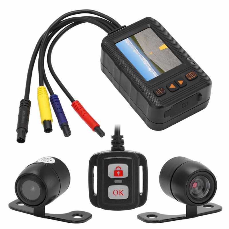 Driving Recorder Front Rear Dash Cam 1080P+720P for Motorcycle