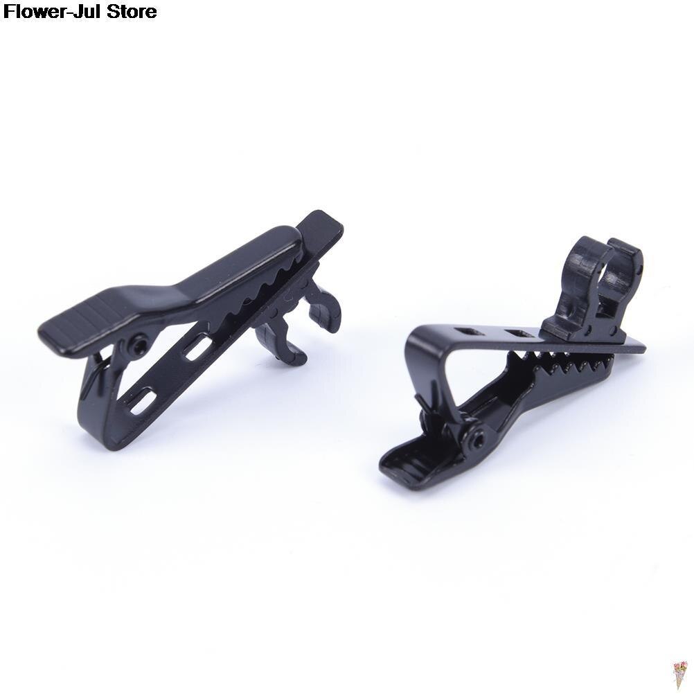 Microphone Lapel Tie Clip Universal for Mini Lapel Lavalier Microphone Mic Clip For Clip Mic Replacement Cable Clip