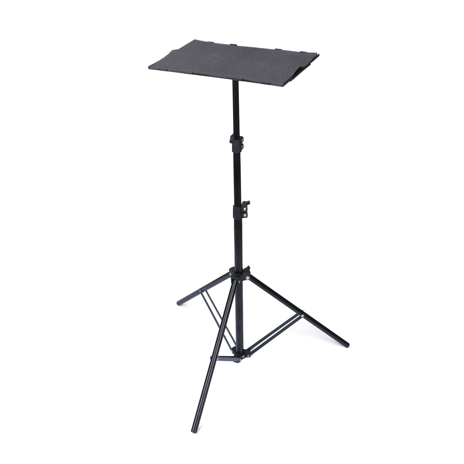 T160 Projector Tripod Stand Foldable with Tripod Tray Multifunctional DJ Racks Projector Stand with Adjustable Height: Default Title
