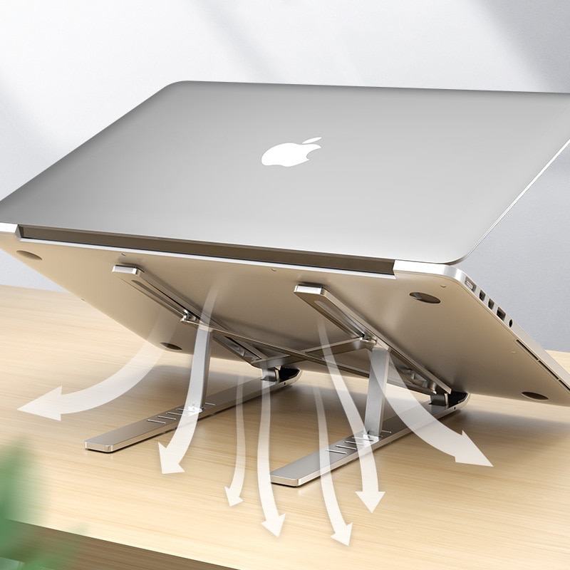 Lingchen Laptop Stand Houder Voor Macbook Notebook Opvouwbare Adjustablealuminium Legering Laptop Stand Bracket Houder Voor Ipad