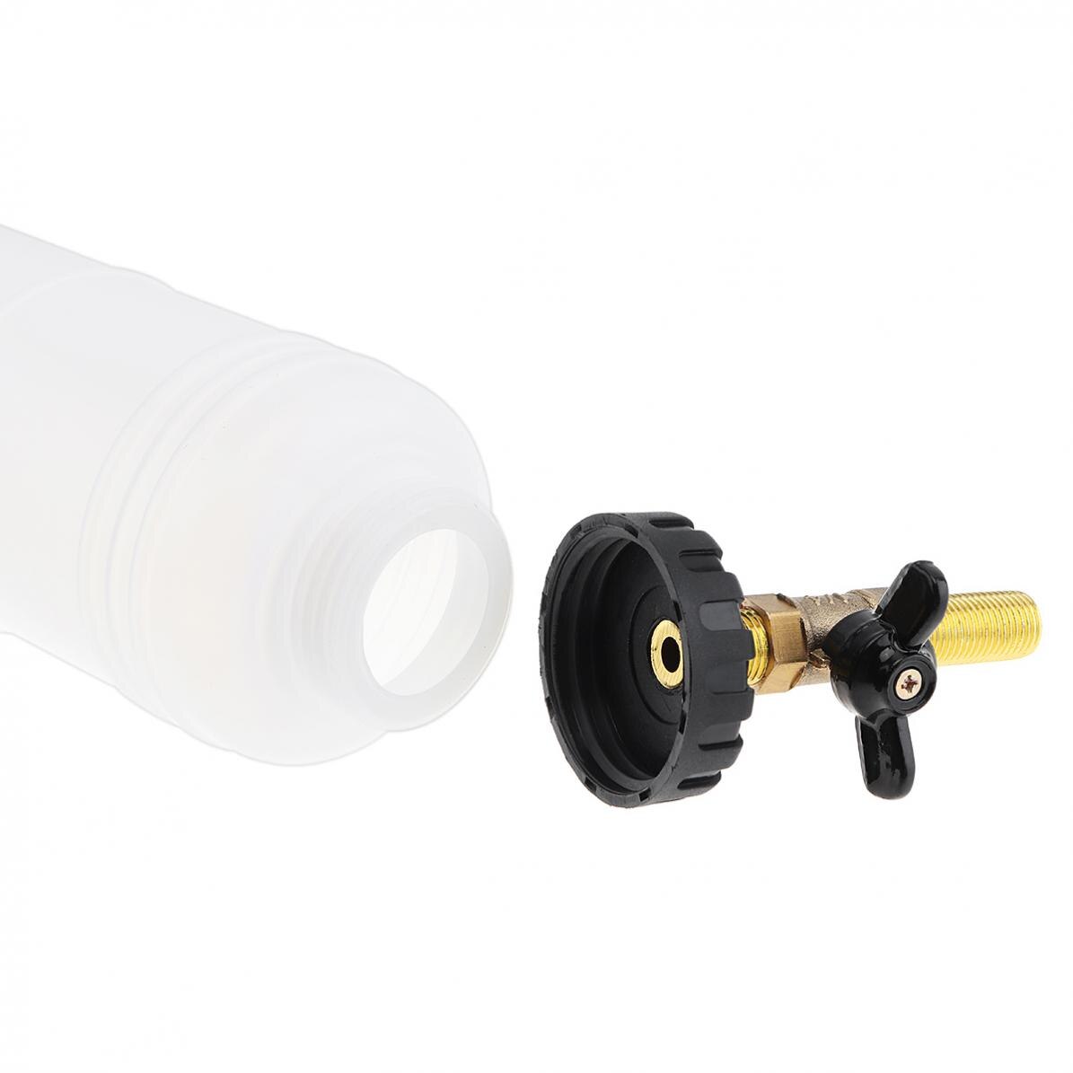 Universal 1L Pneumatic Car Brake Oil Fluid Bleeder Bleeding Replacement Kit with 4 Plastic Adapters and BSP Connector