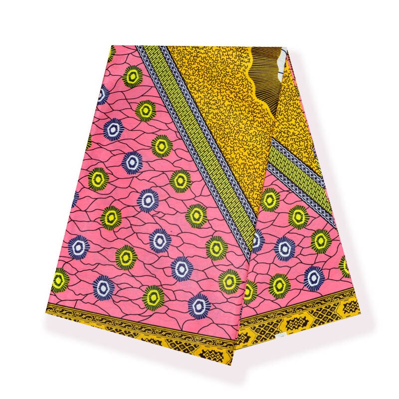 guaranteed java block wax african wax printed in fabric 100% cotton veritable 6yard/piece clothing africa888848: Red