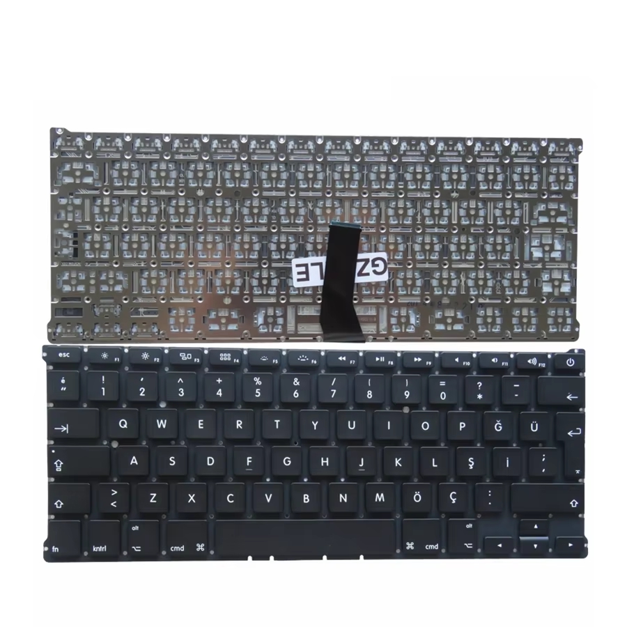 noi/RU/FR/UK/TR/SP Tastiera per Macbook aria 13.3 "A1466 A1369 A1405 Tastiera Inglese Del computer Portatile MD231 MD232 MC503 MC504 2011-15: Arancione