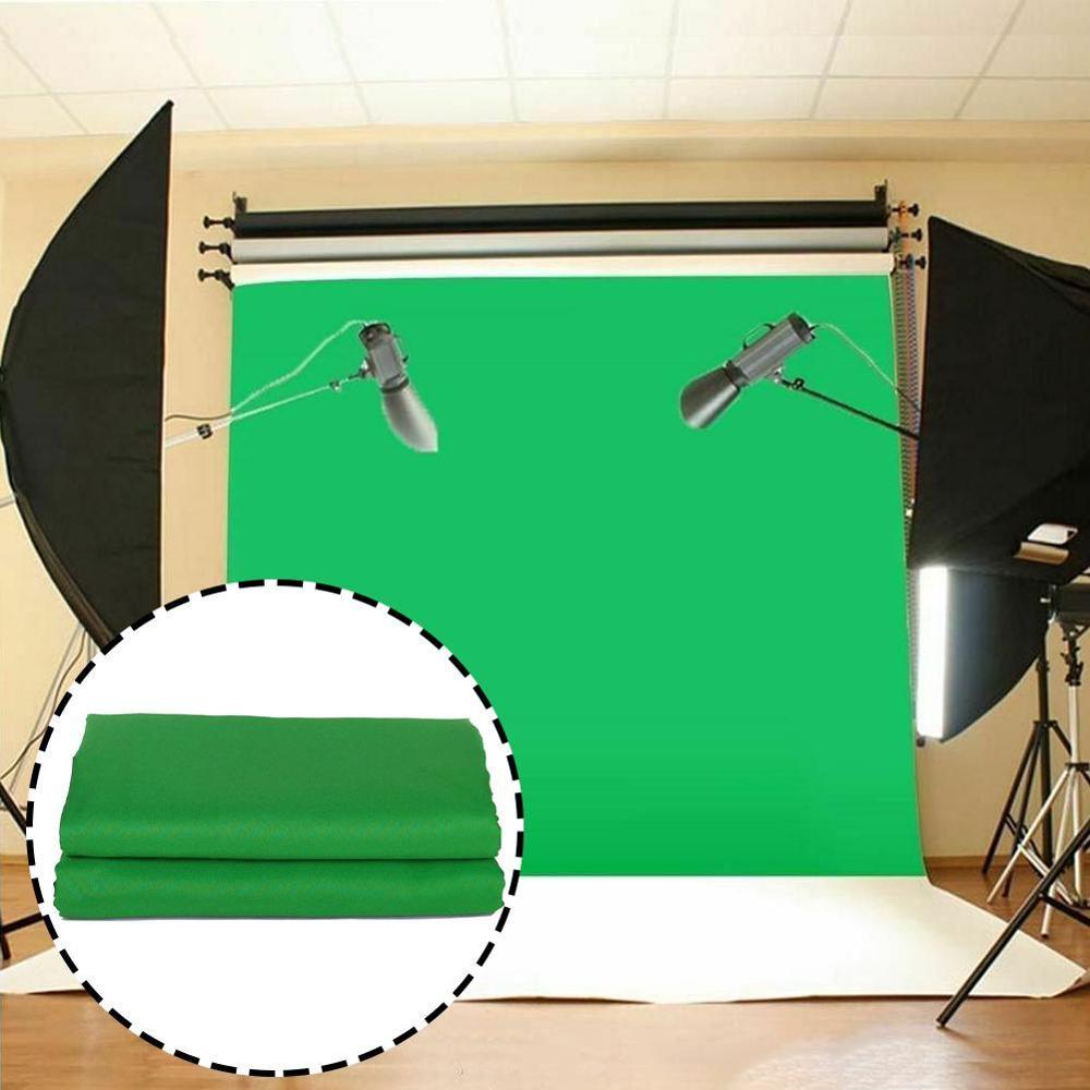 Green Color Cotton Textile Muslin Photo Backgrounds Studio Photography Screen Chromakey Backdrop Cloth