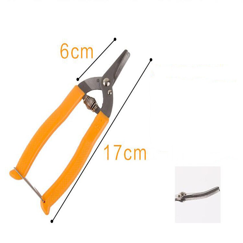 orange scissors Curved mouth small fruit tree pruning shear fruit scissors for gardening fruit experts