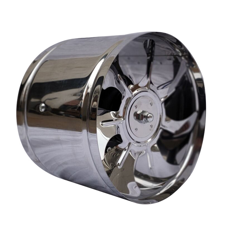 4 Inch Pijp Rvs Afzuigventilator Venster Duct Ventilatie Blower 4 ''Wc Keuken Ventilator Booster Extractor 100mm (Color : No cover, Size : X
