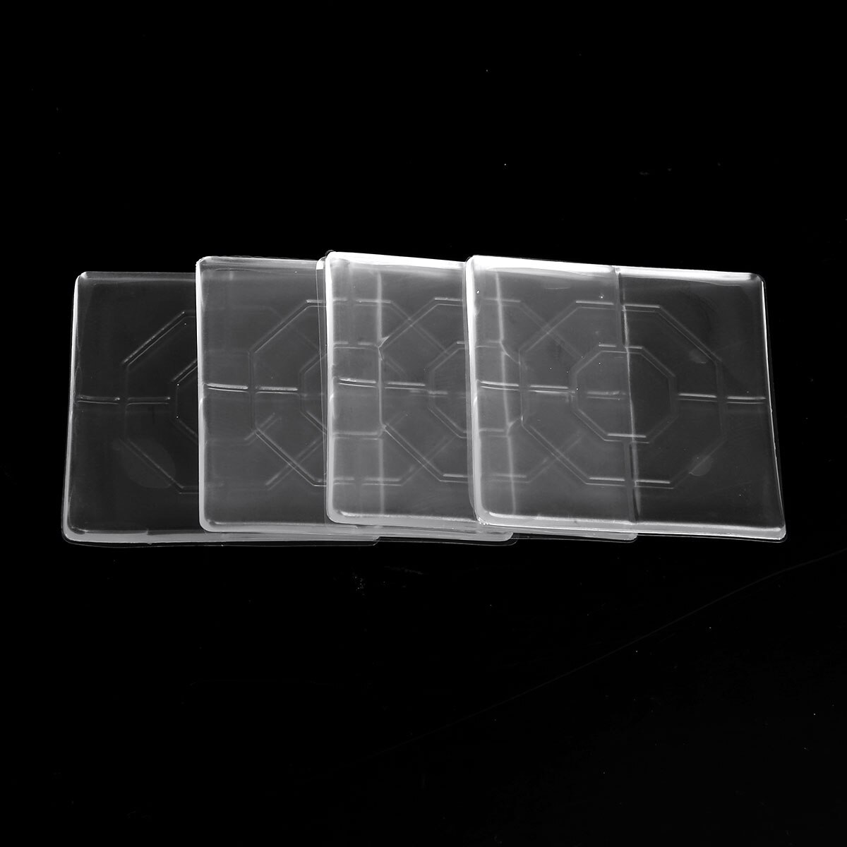 4 Clear Furniture Feet Pads Non Slip Table Chair Legs Grippers Anti-Walking Silicone Stickers Home Scratch Proof Floor Protector