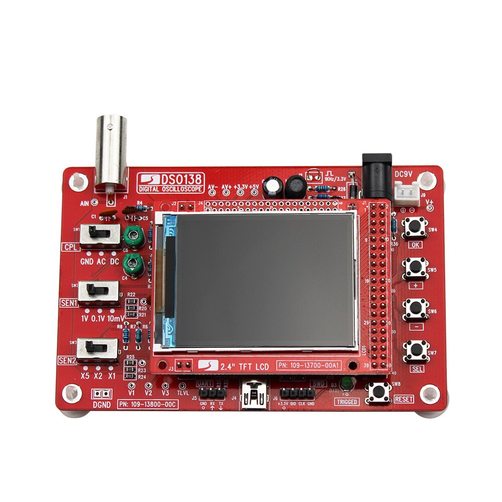 DSO138 Digital Oscilloscope 2.4&quot; TFT Handheld Pocket-size Digital Oscilloscopes DIY Parts For Oscilloscope Electronic Learning: DSO138