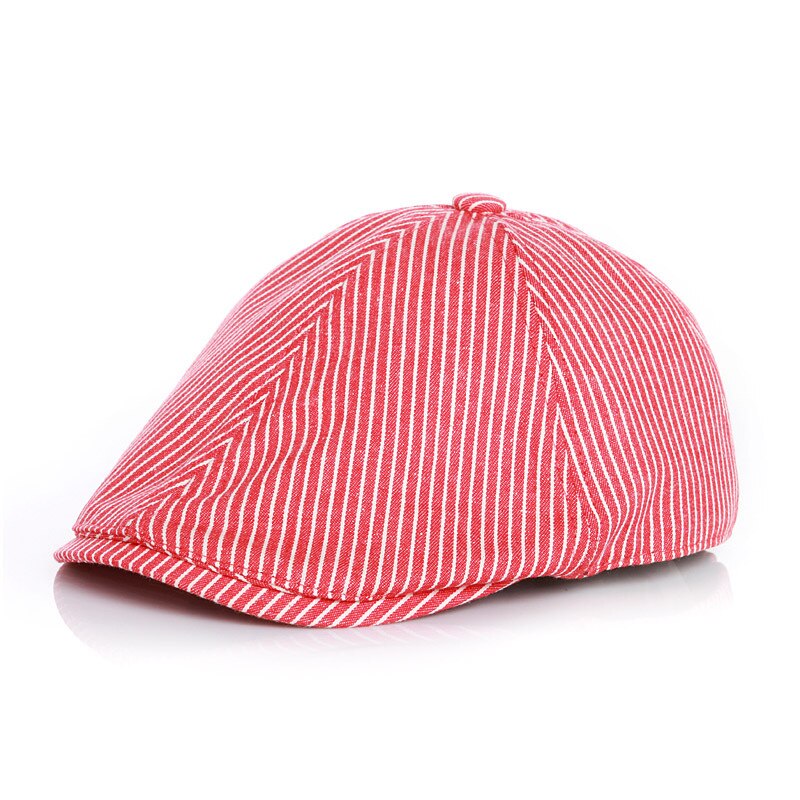 Rode Jongens Gentleman Gestreepte Baretten 1 2 3 4 Jaar Baby Band Cap Party Wedding Knappe Accessoires Peuter Kinderen Hoed grijs: Default Title