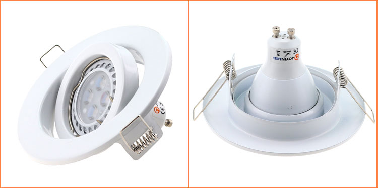 Spot led downlight justerbar hvid profil mini 6w gu10 pærer indbygget spotlight til hjemmet indendørs