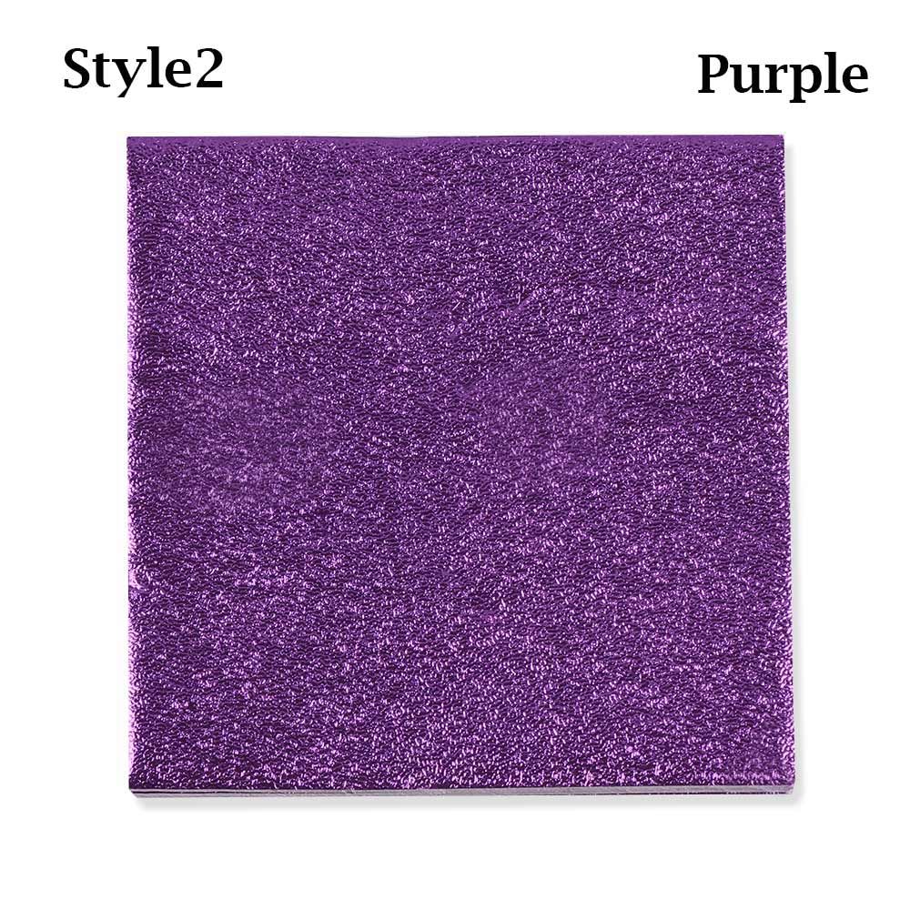 100 Stuks Diy Metalen Embossing Kleur Tin Voedsel Bakdecoratie Inpakpapier Snoep Chocolade Aluminiumfolie Pakket Papier