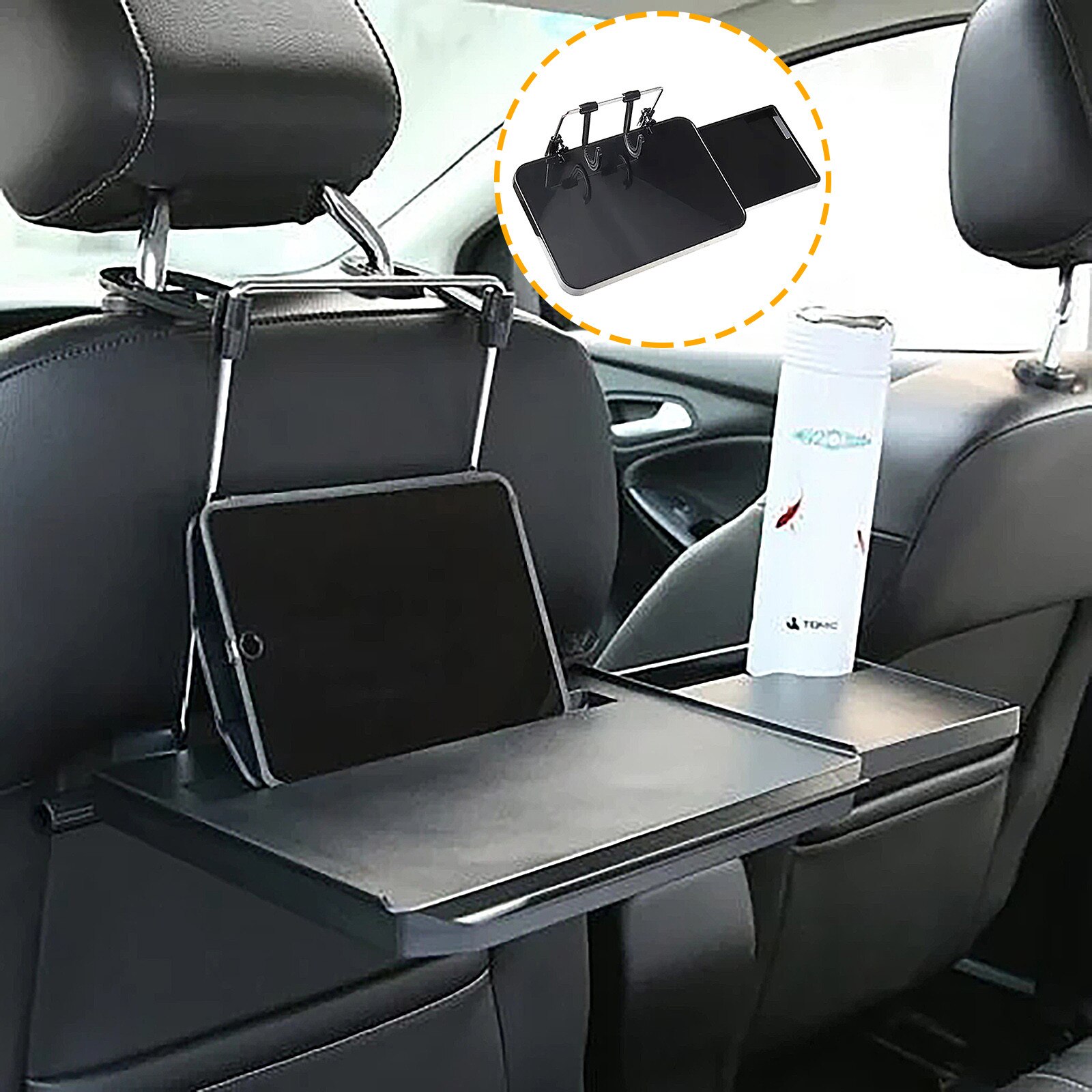 Multifunction Laptop Desk Car Tray Car Table for Car Steering Wheel Headrest