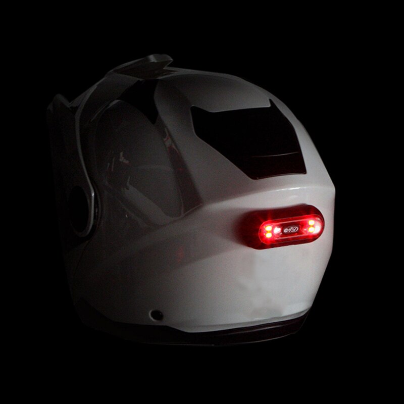 Motorhelm Cyclus Fiets Helm Nacht Veiligheid Signaal Waarschuwingslampje Led Achterlicht Achterlicht Achterlicht Oplaadbare Waterdichte