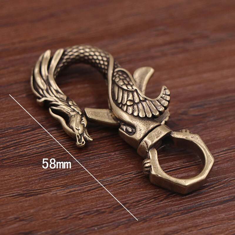 Retro Solid Brass Keychain Buckles Bottle Opener Waist Wallet Chain Belt Car Key Ring Hooks Clasps Pendanat DIY Leather Craft: 05