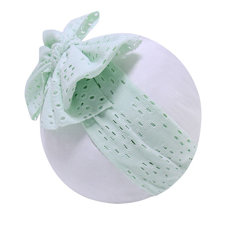 Baby Hoofdband Bows Haarband Voor Meisjes Hollow Headwrap Brede Tulband Kinderen Effen Kleur Haaraccessoires Infant Mooie Hoofdbanden