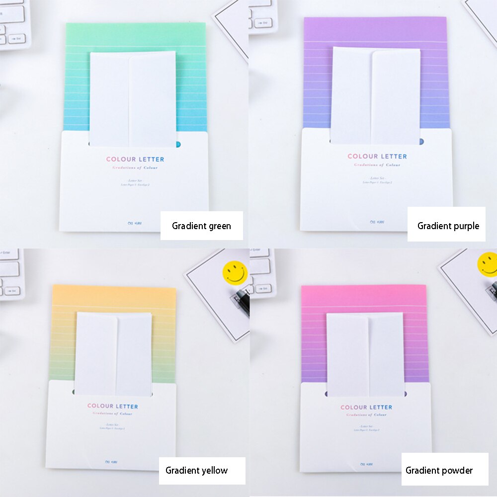 Gradient Envelopes Diy Multifunction Specialty Paper Envelope For Letter Paper Postcards School Material