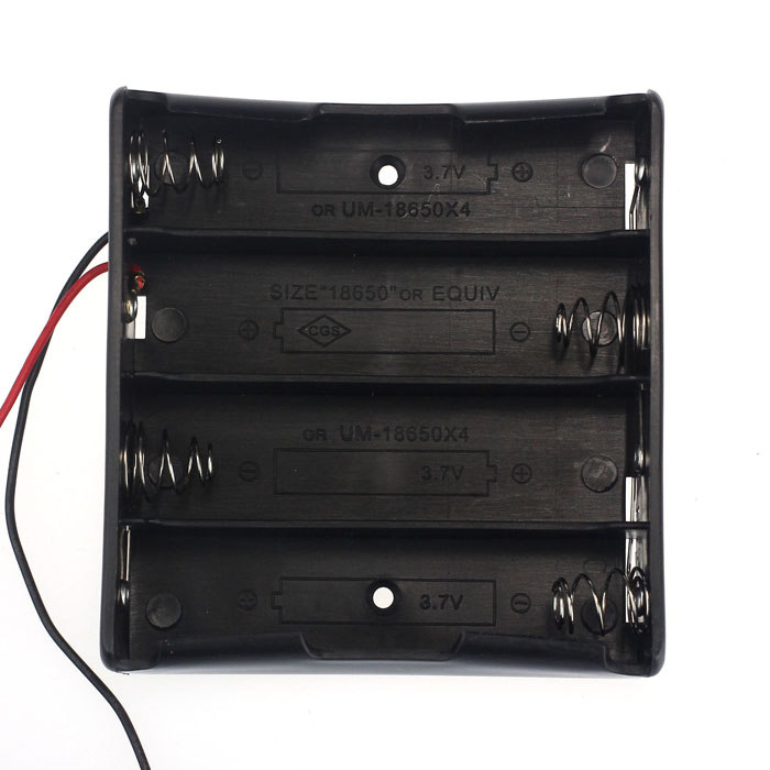 Bedste pris ! batterioplader 18650 strøm batteri opbevaring æske boks holder ledninger med 1 2 3 4 slots 32 dec 20: 4 pladser