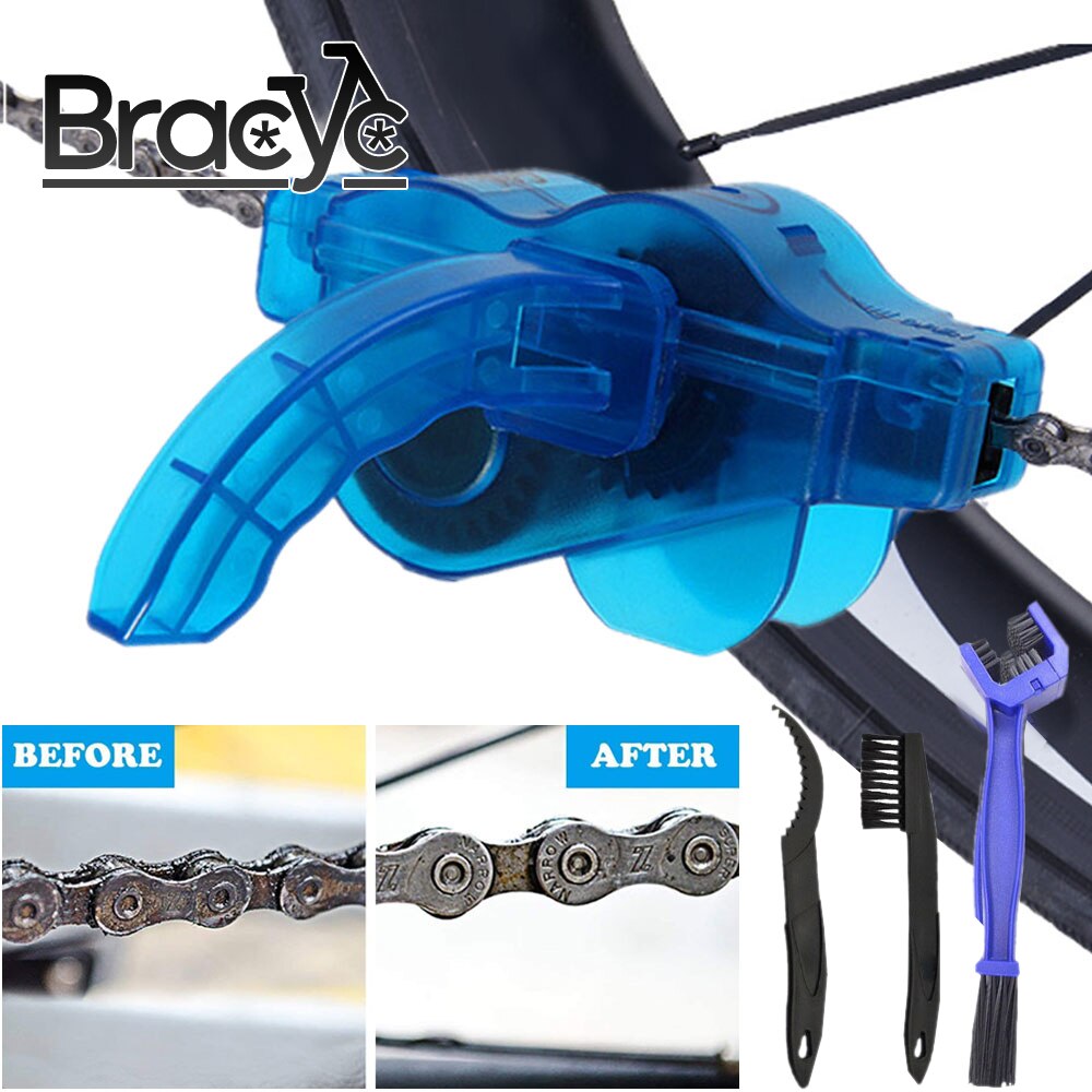 Juego de cepillos de fregado para bicicleta de montaña, limpiador de cadena, herramientas de Reparación de bicicletas, Kit de limpieza