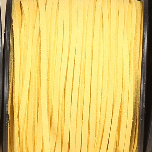 Craftdady Faux Suede koord 5mm breed faux suède lederen band kralen koord voor armband ketting sieraden maken, gemengde kleur, 5m/rol 25 rollen