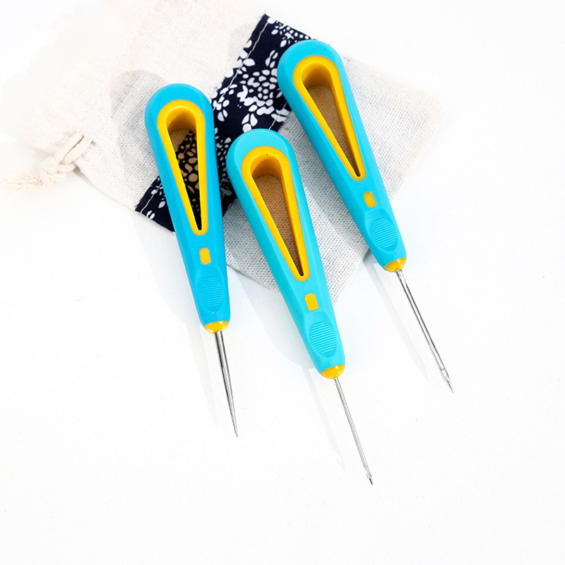 Punteruolo per riparazione scarpa in pelle cucito ciabattino strumento fai da te dritto curvo e foro gancio fa perforatore pugnalare Sticher cucito Awl