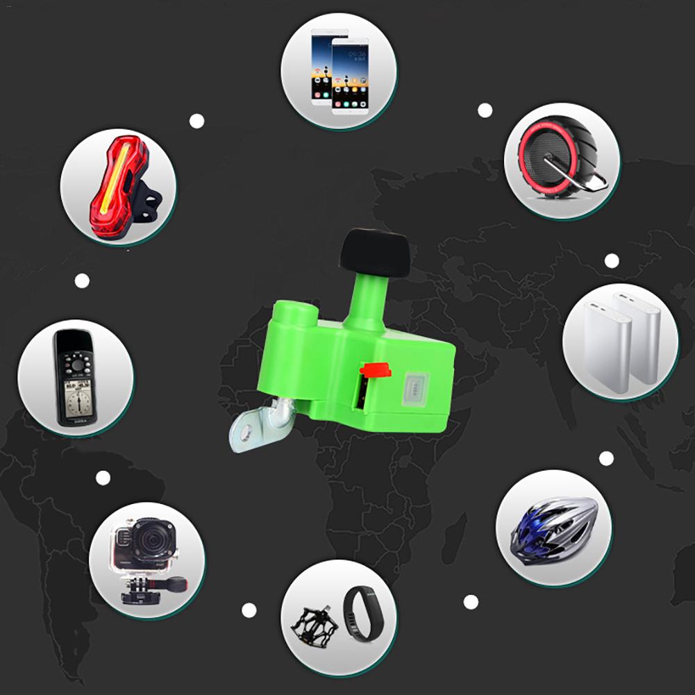 5V 1A Output Bicycle Self Generator Mobile Dynamo Bicycle Bike Dynamo Built-in 1000mAh Battery Night Riding Equipment