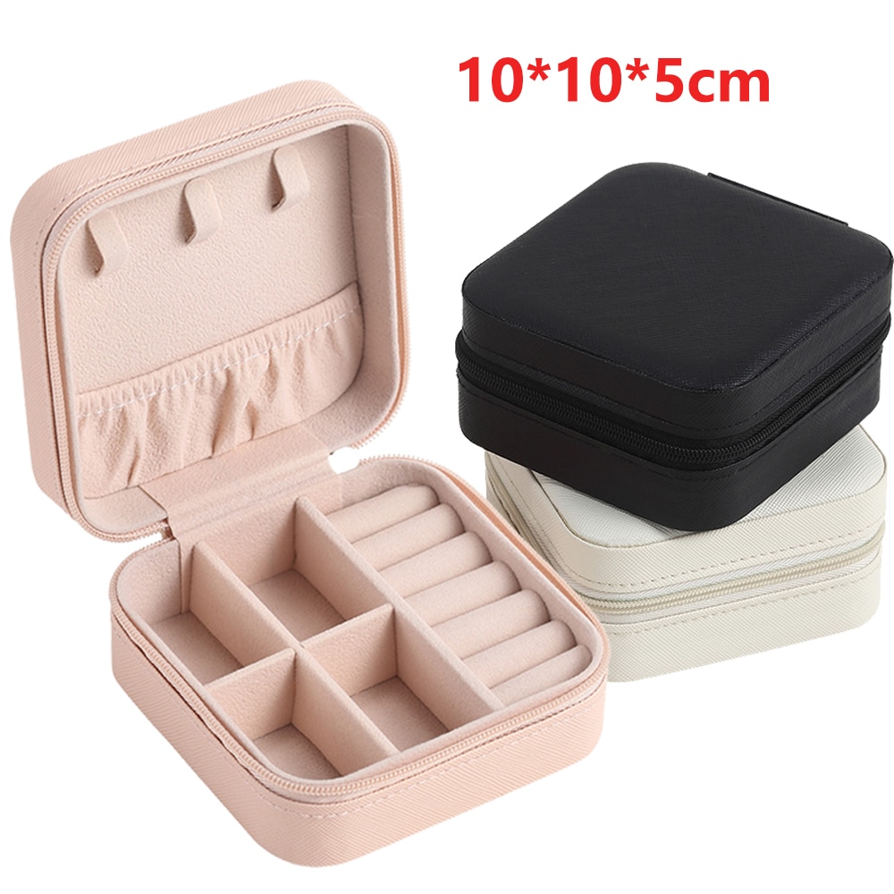 Jewelry Organizer Display Travel Jewelry Case Boxes Portable Jewelry Box Leather Storage Joyeros Organizador De Joyas