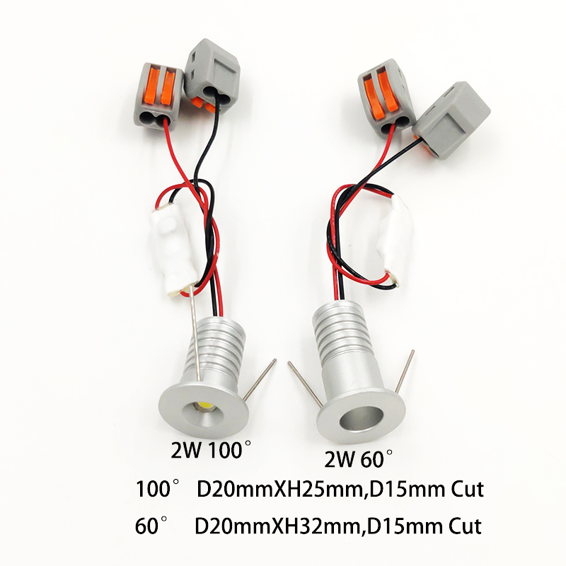 1W 2W 3W 4W Mini lanterne faretto a Led Downlight vetrina Bar tavolo 12V-24V soffitto incorporato scala Downlight a LED per interni