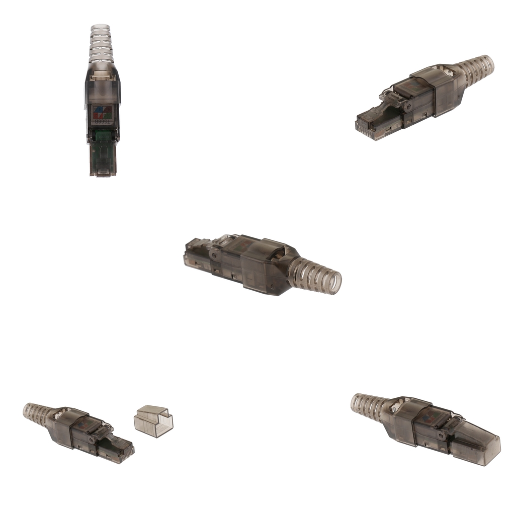 5Pieces CAT6A RJ45 Network Connector Modular Plugs Connectors Ethernet