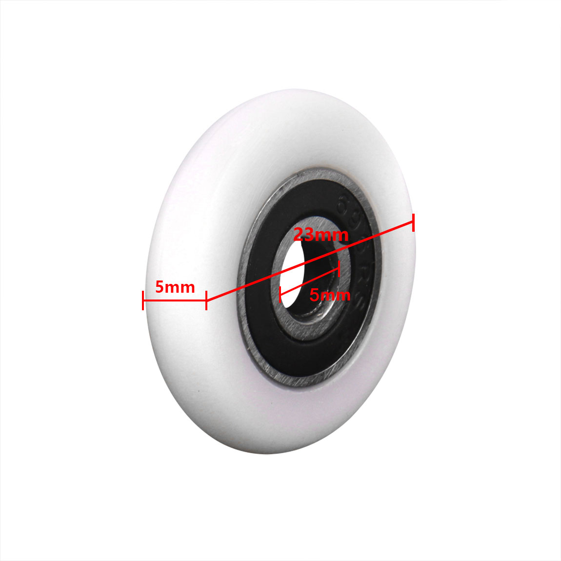 Shower Door Rollers Wheel Set Bathroom Glass Door Replacement Part Runner Sliding Shower Door Roller Wheel-Roller: black