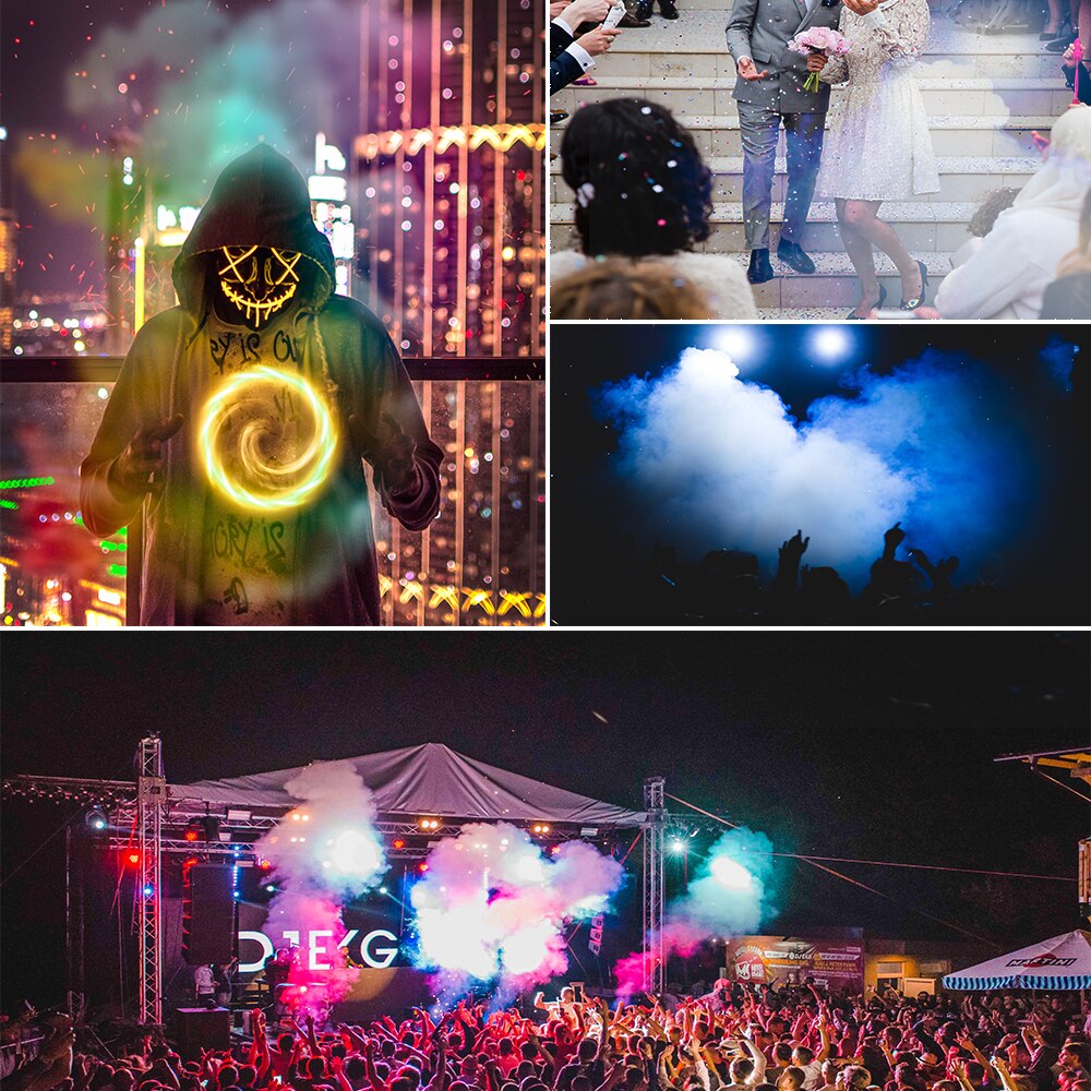 Aimkeeg 500W Drahtlose Steuerung LED Nebel Rauch Maschine Fernbedienung RGB Farbe Rauch Auswerfer LED Professionelle DJ Party Bühne Licht