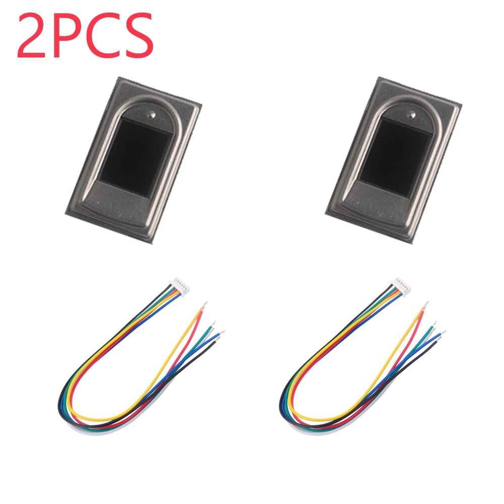 2 PCS Optische Vingerafdruklezer Module Sensor voor Arduino UNO R3 Mega2560 Raspberry Pi RPI DC3.8-7.0V UART