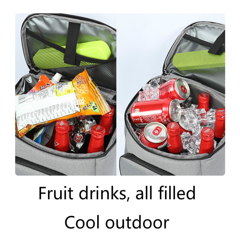 30L Soft Beer Cooler Bags 35 Cans Leakproof Cooler Backpack 600D Oxford Waterproof Picnic Thermal Insulated Bag Food Container