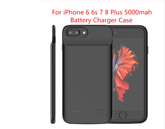 Battery Charger Case 5000mAh For iPhone 11 11 Pro 11 Pro Max Case For iPhone Xr X Xs Max 6 6s 7 8 Plus Power Bank Battery Case: Ivory