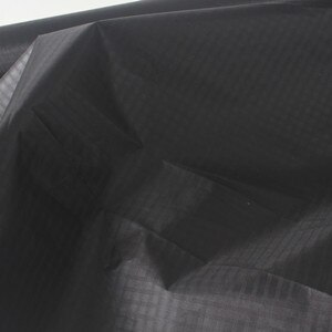 Teijin Technoforce D3 51g/m2 Nylon taffetas Ripstop kitesurf cerf-volant auvent tissu 1m: Black